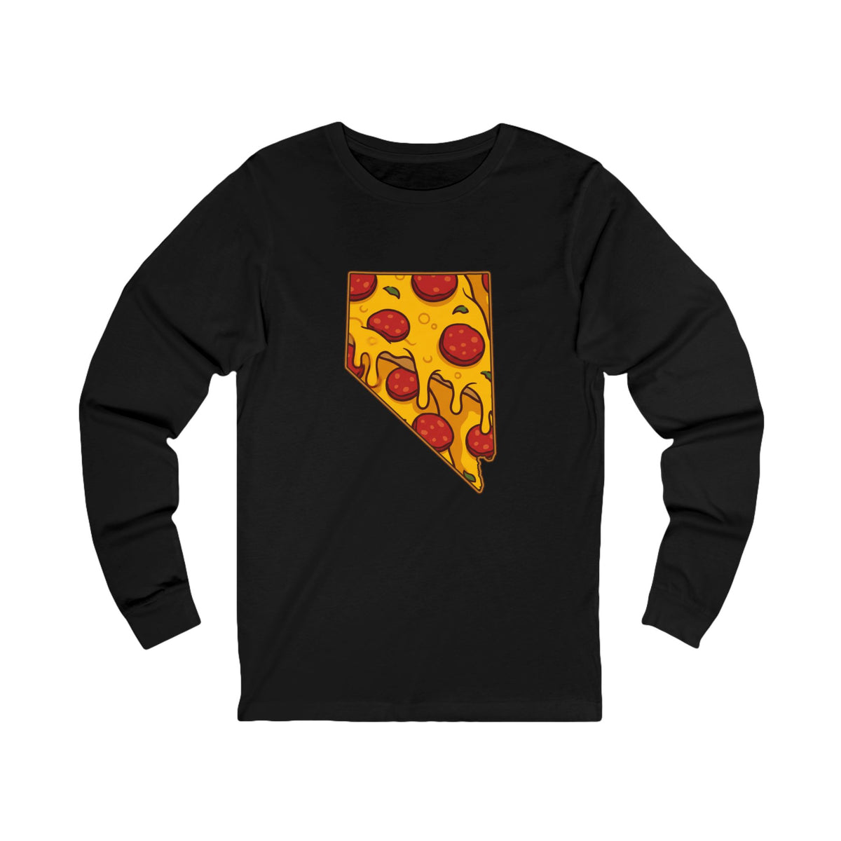 Nevada Pizza Map Long Sleeve Tee