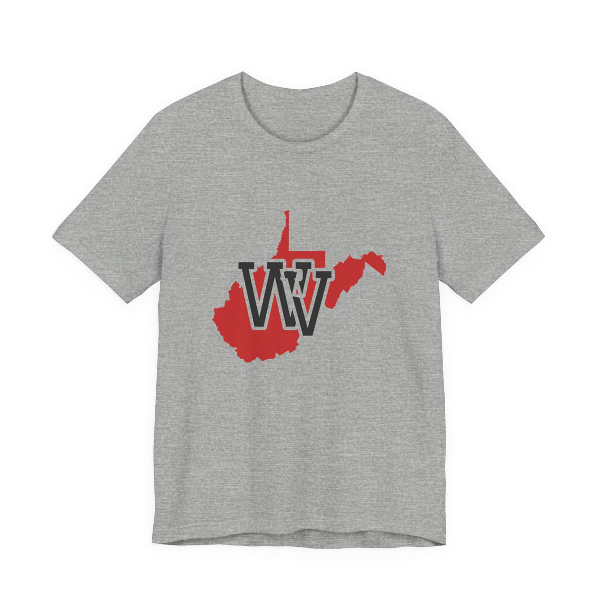 West Virginia Varsity Monogram Map T-Shirt