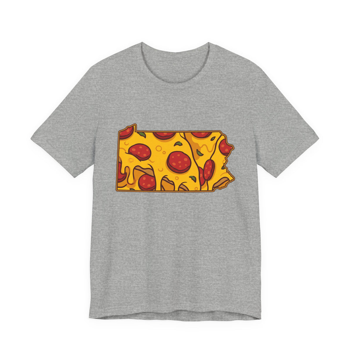 Pennsylvania Pizza Map T-Shirt