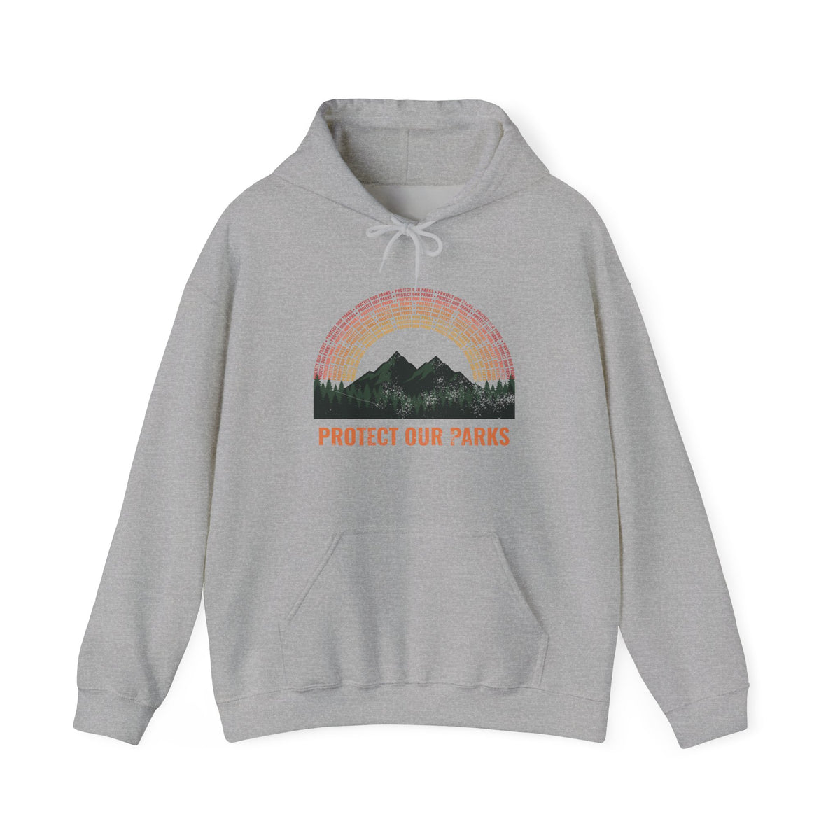 Protect Our Parks Retro Sunset Mountains Hoodie
