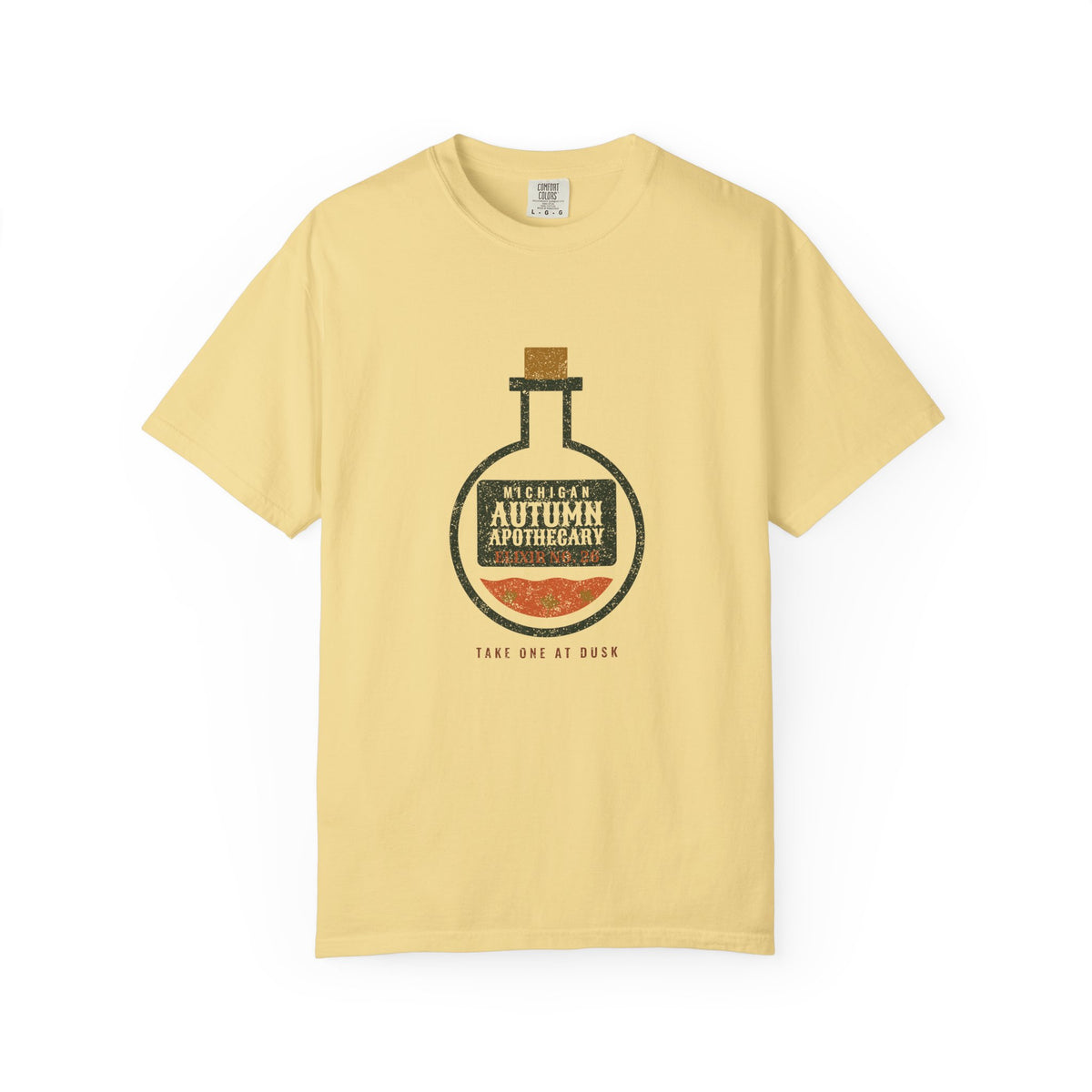 Michigan Autumn Apothecary Flask T-Shirt