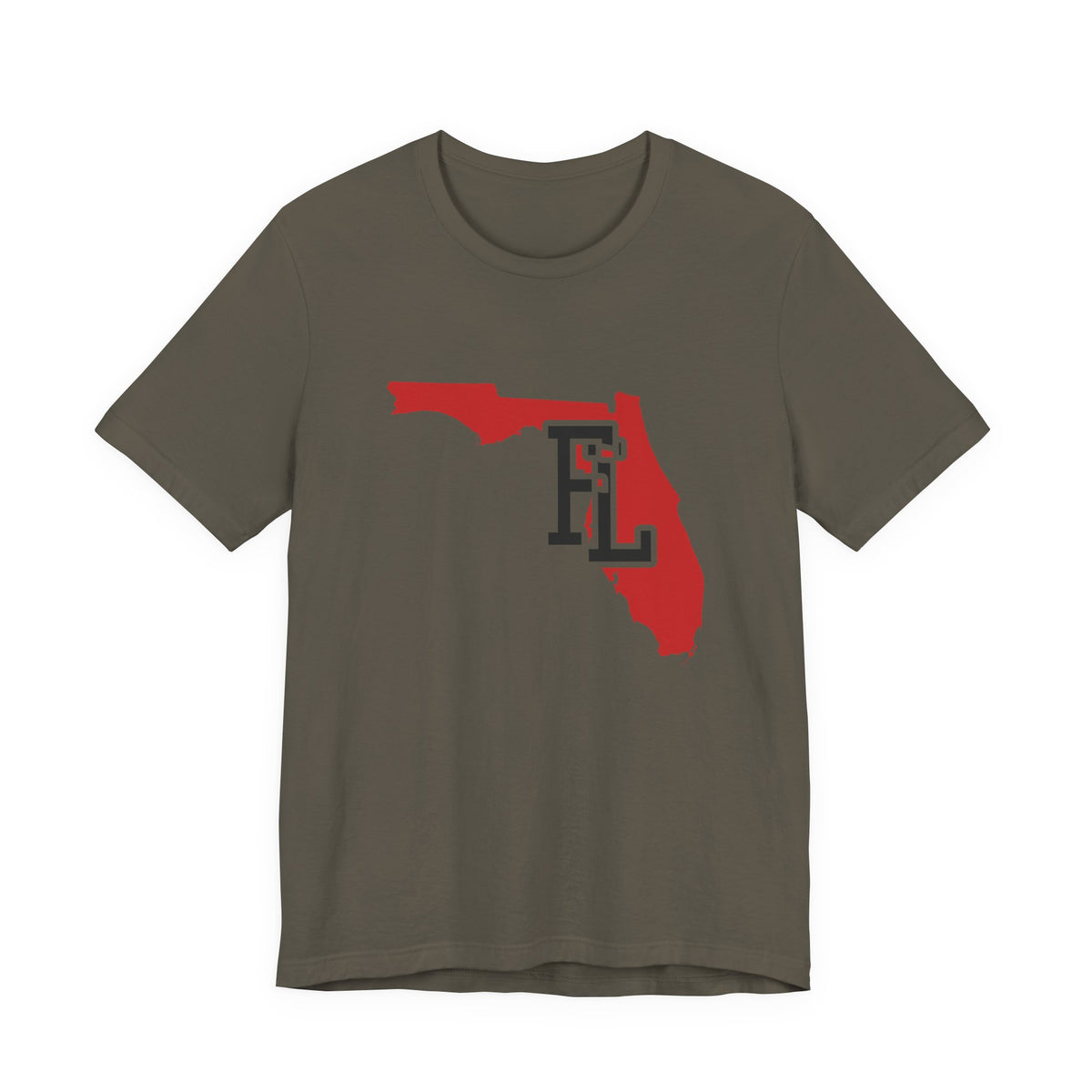 Florida Varsity Monogram Map T-Shirt