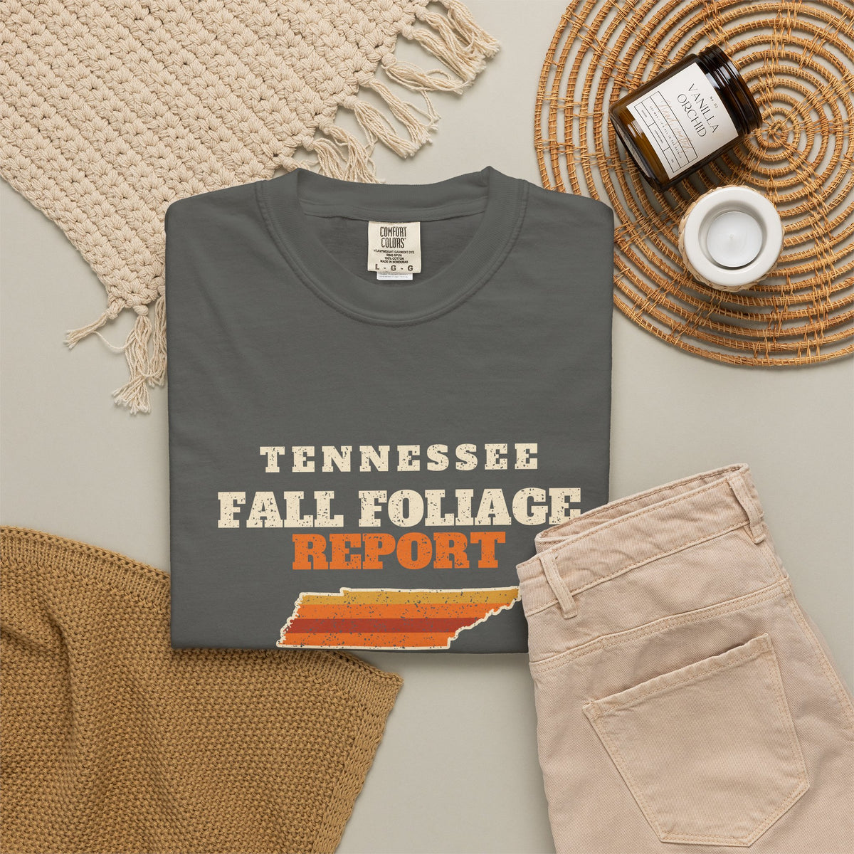 Tennessee Fall Foliage Report Map T-Shirt