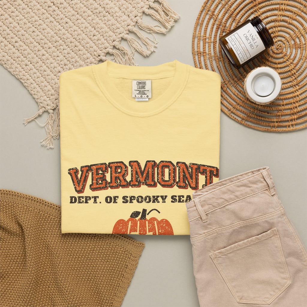 Vermont Dept. of Spooky Season Varsity T-Shirt