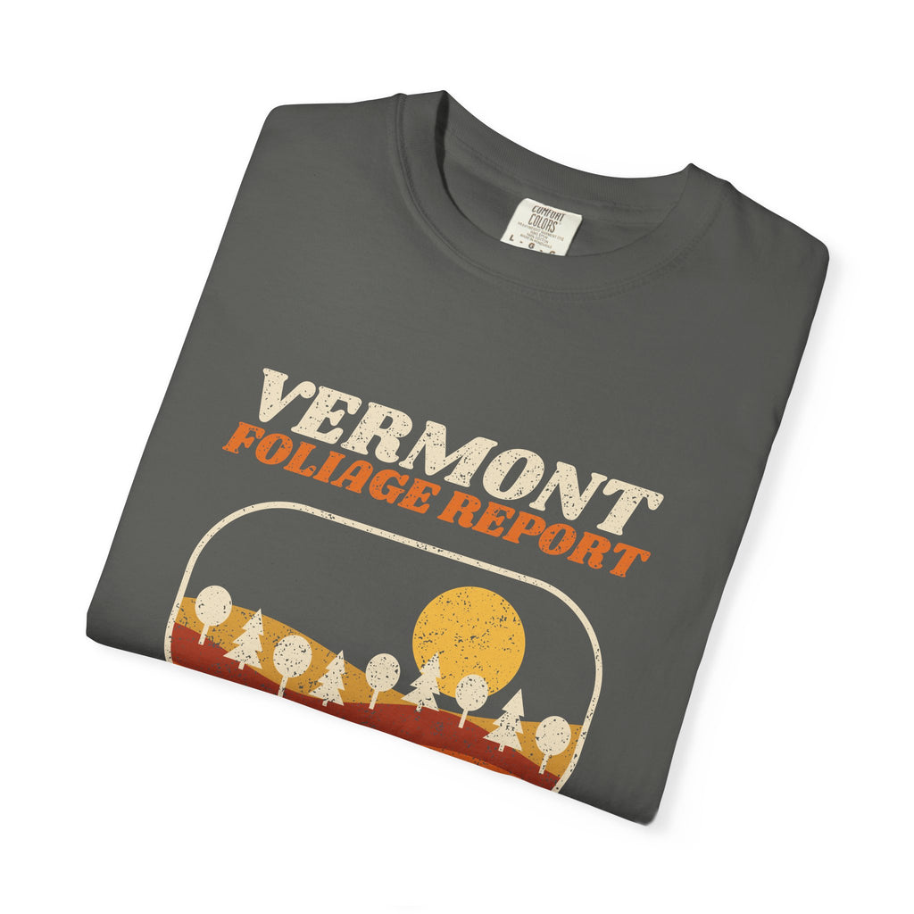Vermont Foliage Report Retro Landscape T-Shirt