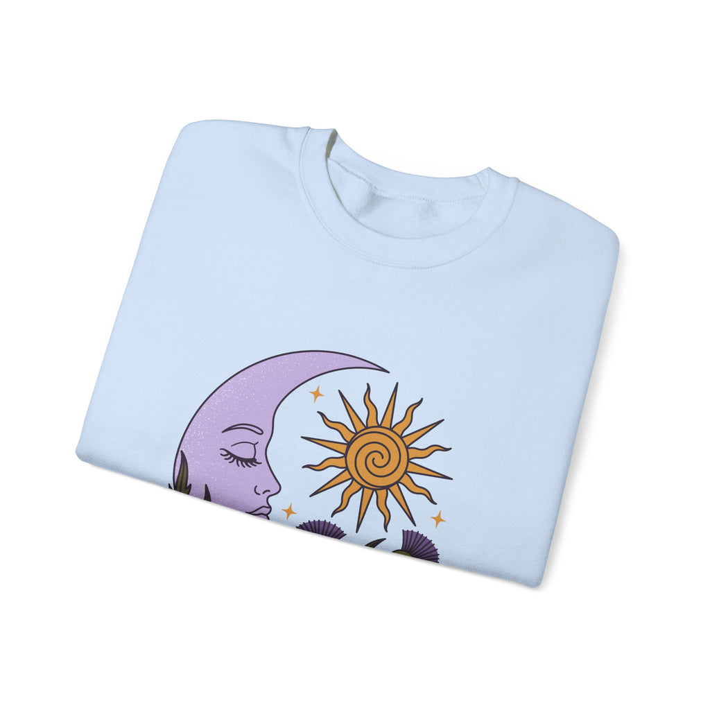 Thistle Moon Celestial Sun and Stars Crewneck Sweatshirt