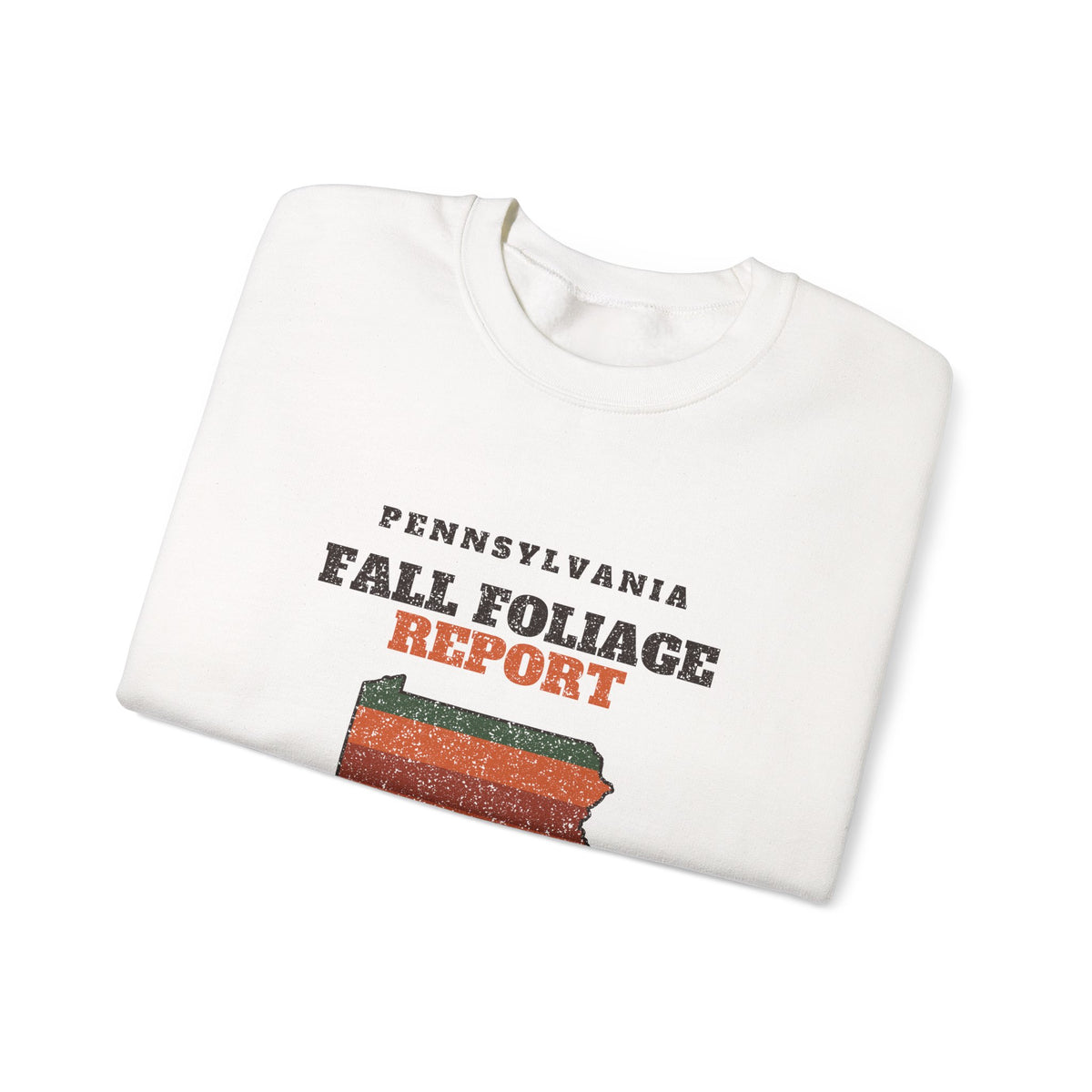 Pennsylvania Fall Foliage Report Map Crewneck Sweatshirt