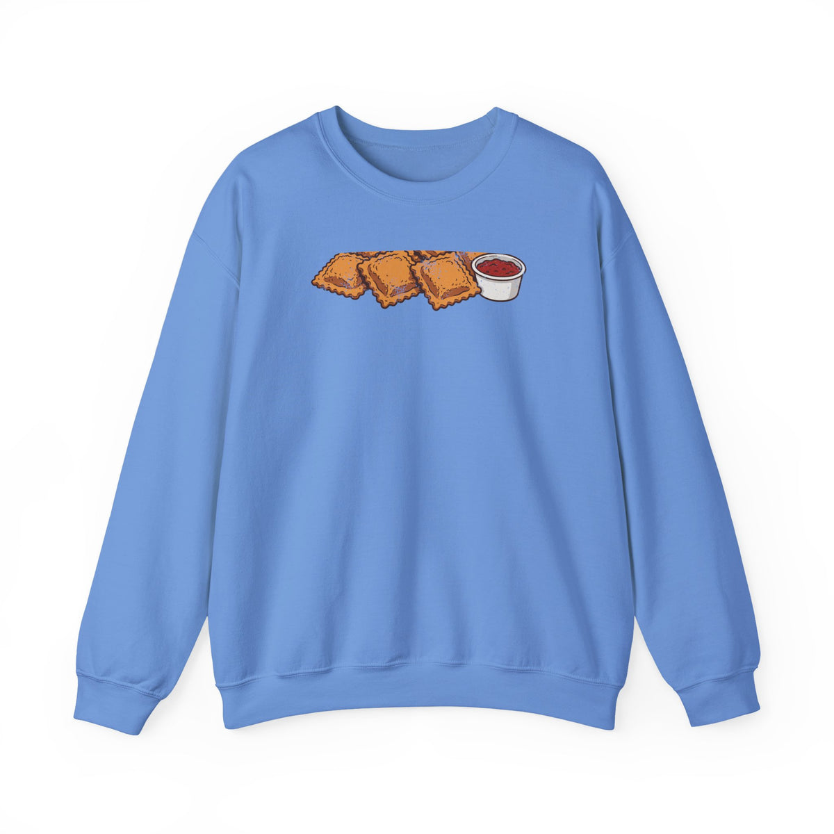 St Louis Toasted Ravioli Retro Food Illustration Crewneck Sweatshirt