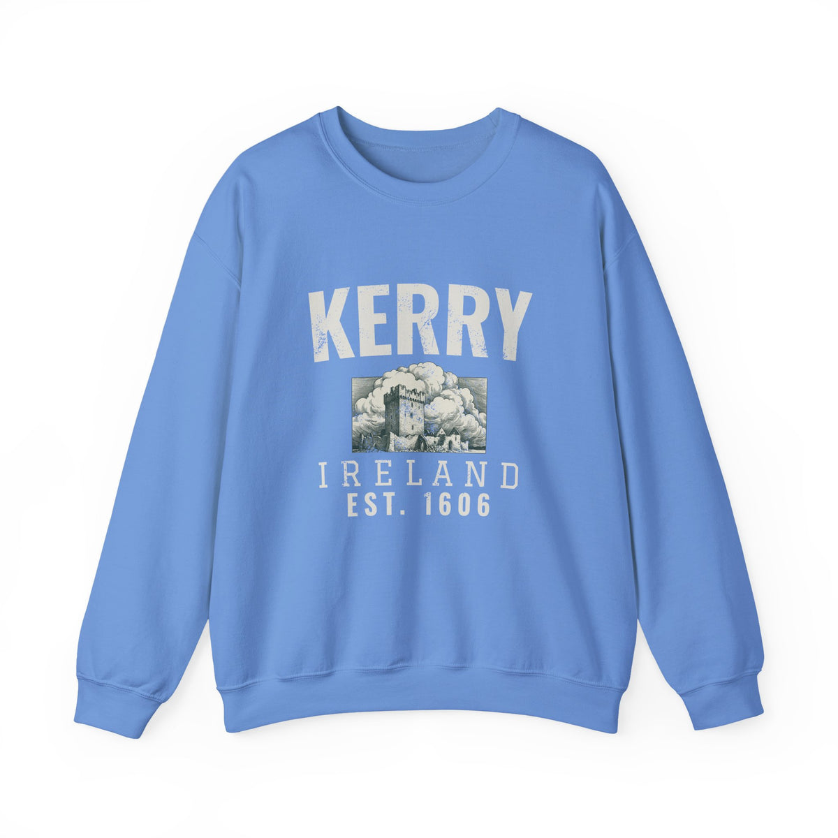 Kerry Ireland Est 1606 Castle Tower Sketch Crewneck Sweatshirt