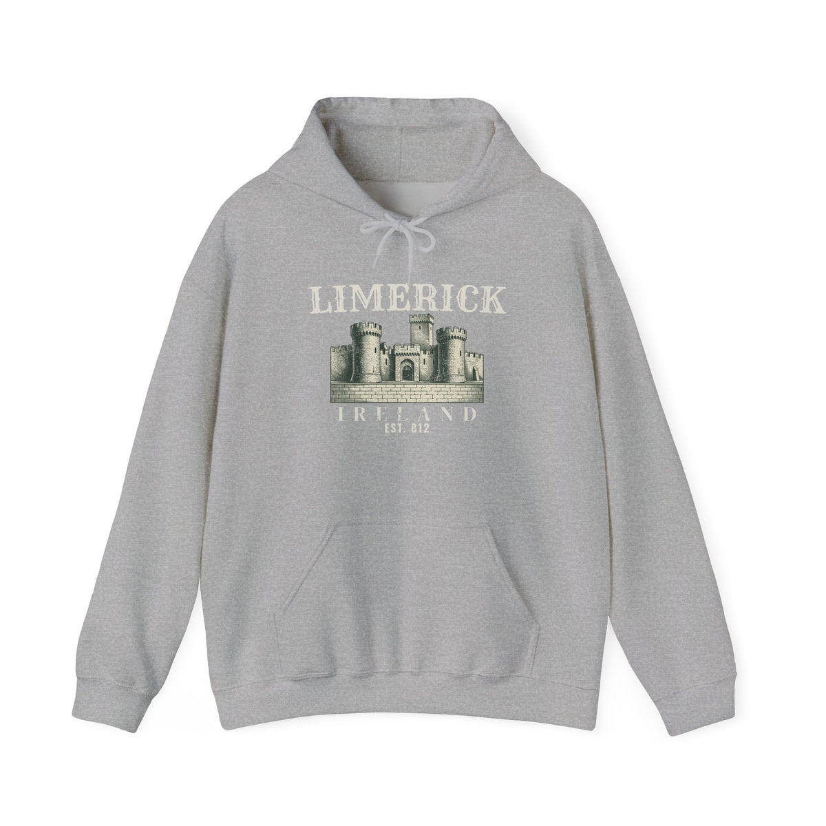 Limerick Ireland Est 812 Vintage Castle Hoodie