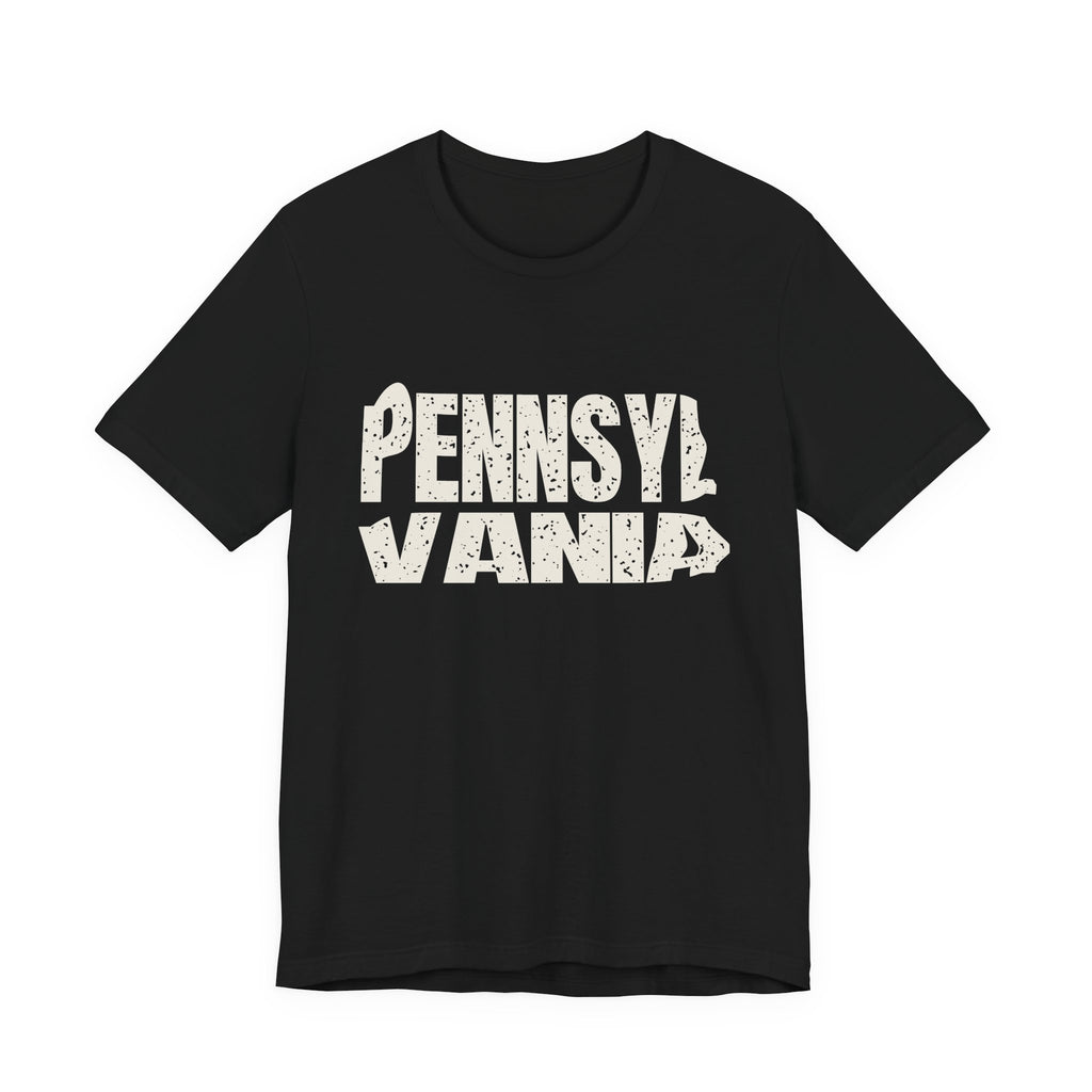Pennsylvania Vintage Letters Map T-Shirt