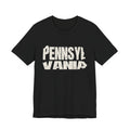 Pennsylvania Vintage Letters Map T-Shirt