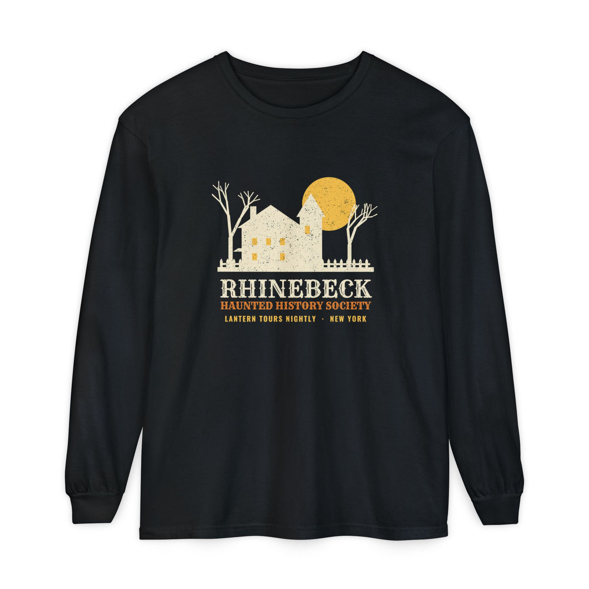 Rhinebeck New York Haunted History Society Long Sleeve Tee