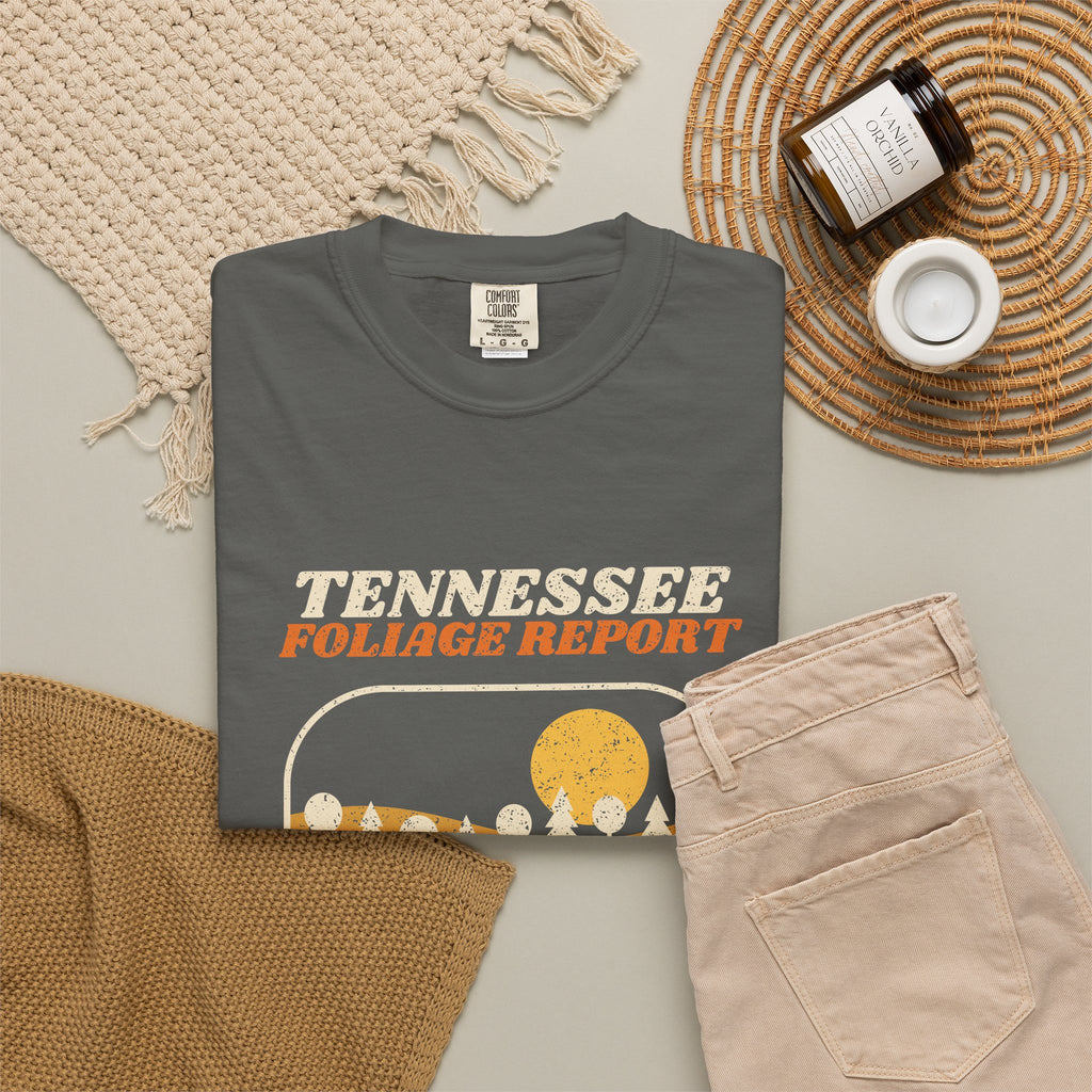 Tennessee Foliage Report Retro Landscape T-Shirt