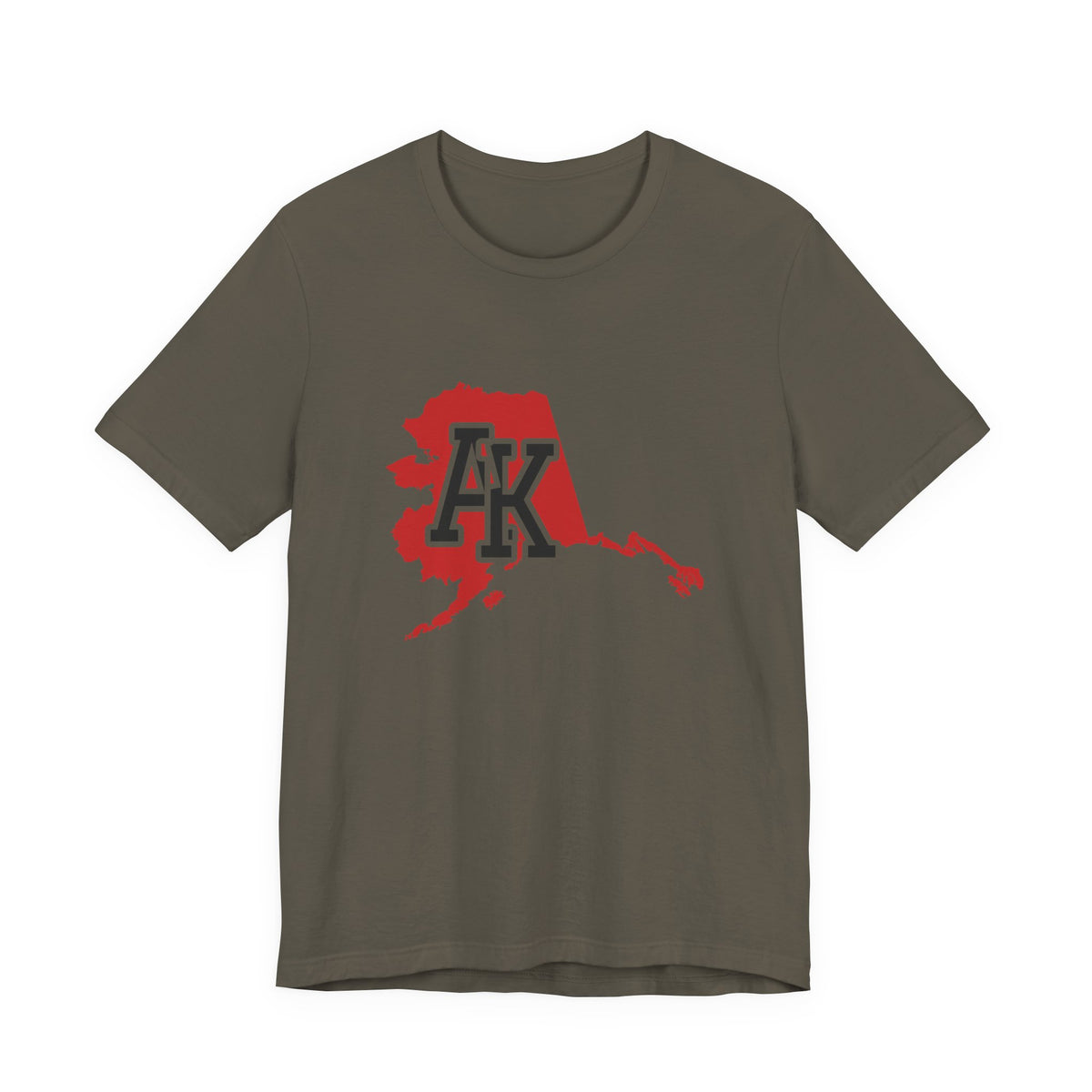 Alaska Varsity Monogram Map T-Shirt