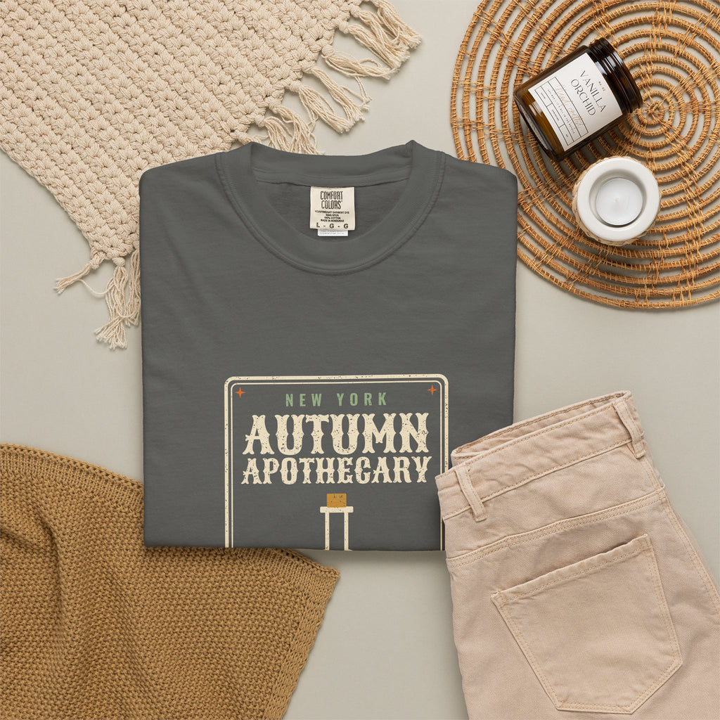 New York Autumn Apothecary Label T-Shirt
