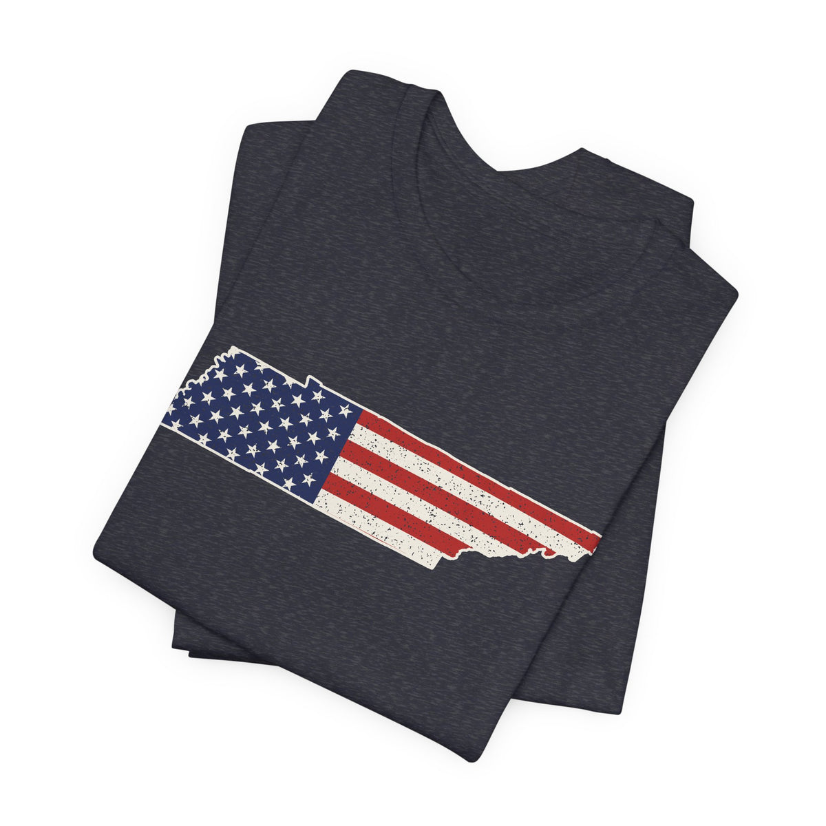Tennessee American Flag Map T-Shirt