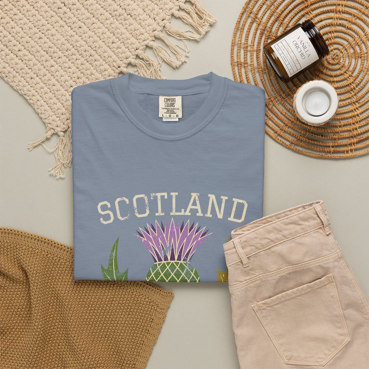 Scotland Thistle Vintage Emblem T-Shirt