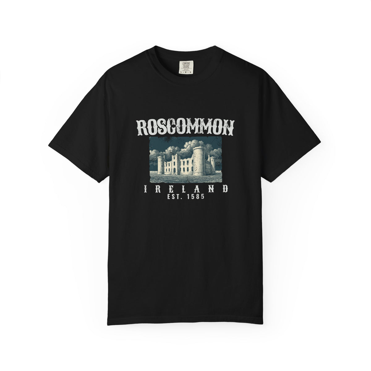 Roscommon Ireland Est 1585 Castle Ruins T-Shirt