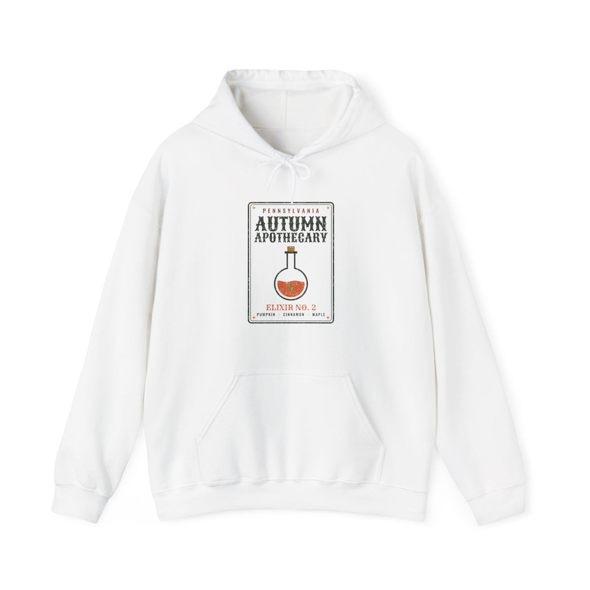 Pennsylvania Autumn Apothecary Label Hoodie