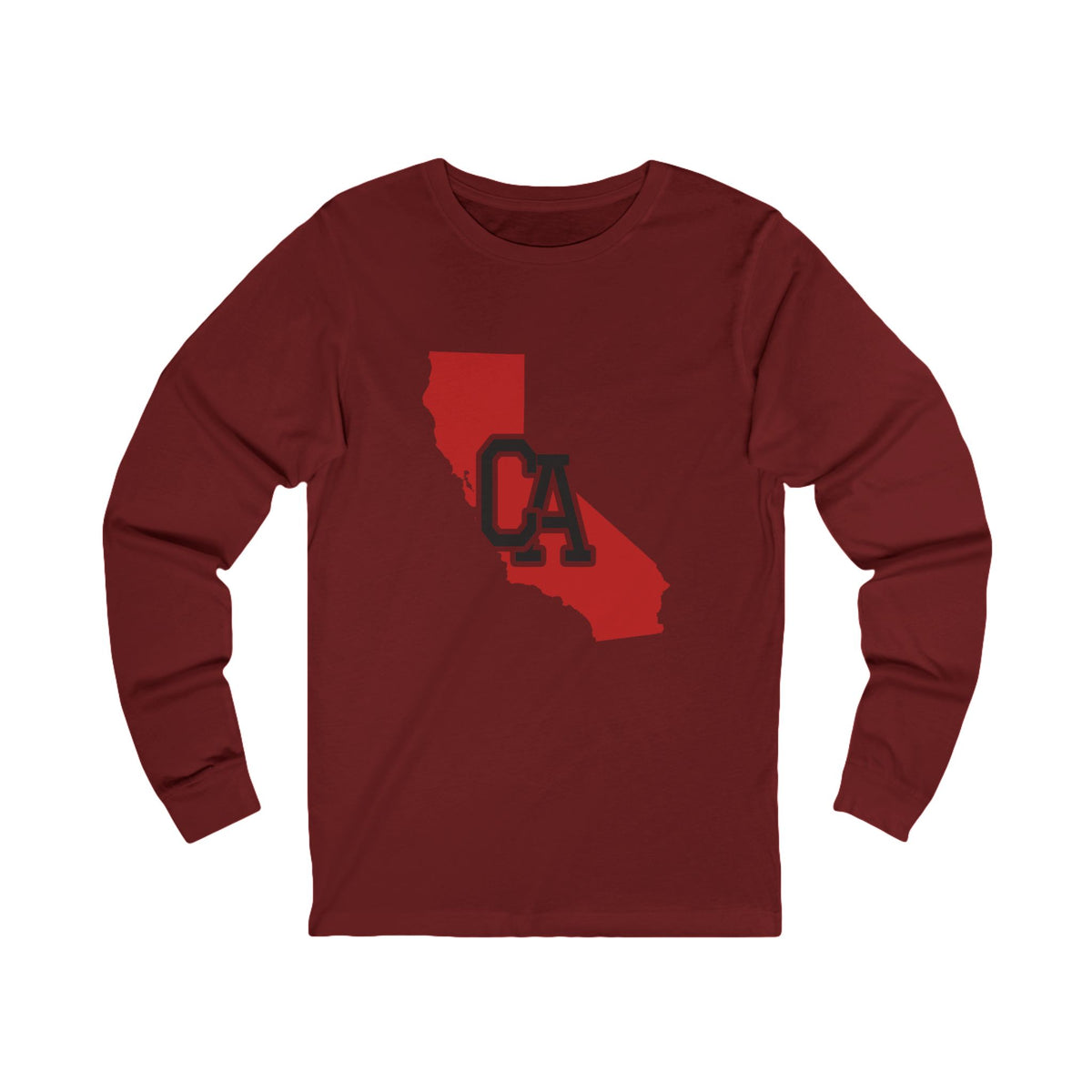 California Varsity Monogram Map Long Sleeve Tee