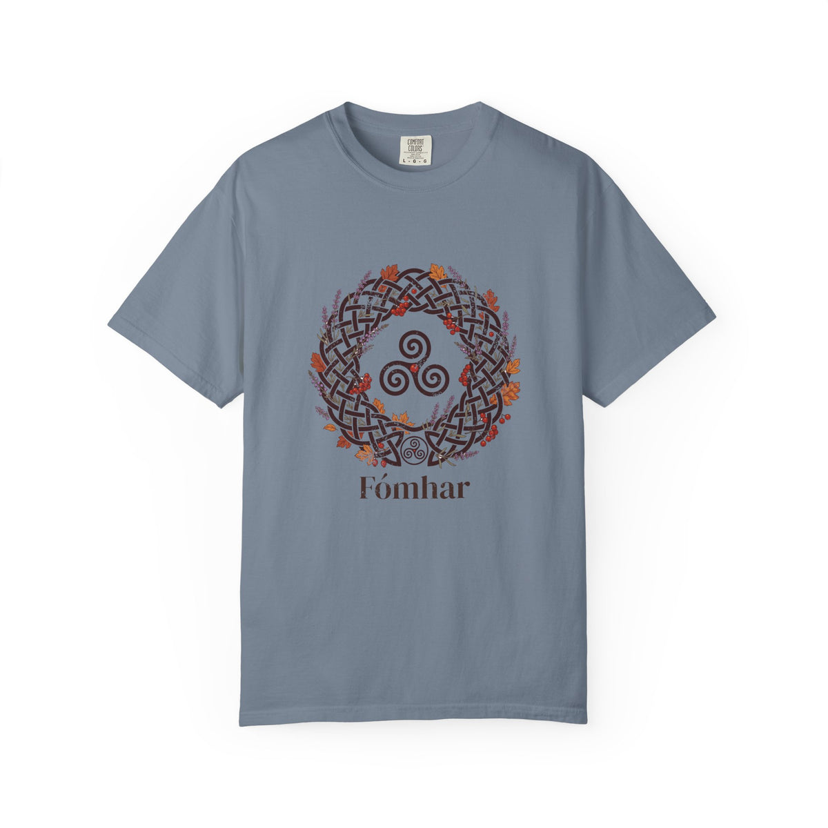 Fómhar Celtic Triskele Autumn Wreath T-Shirt