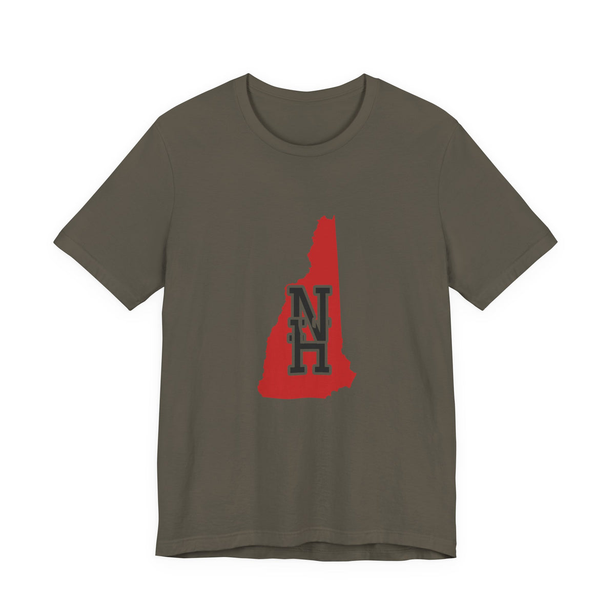 New Hampshire Varsity Monogram Map T-Shirt