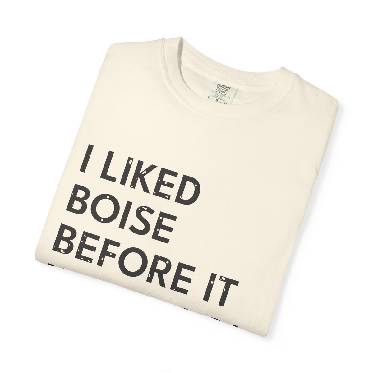I Liked Boise Before It Was Cool Retro Hometown T-Shirt
