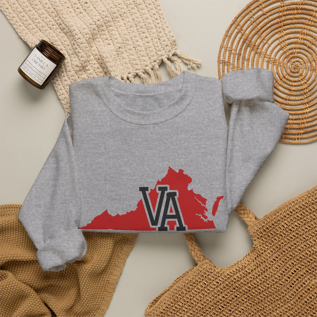 Virginia Varsity Monogram Map Crewneck Sweatshirt