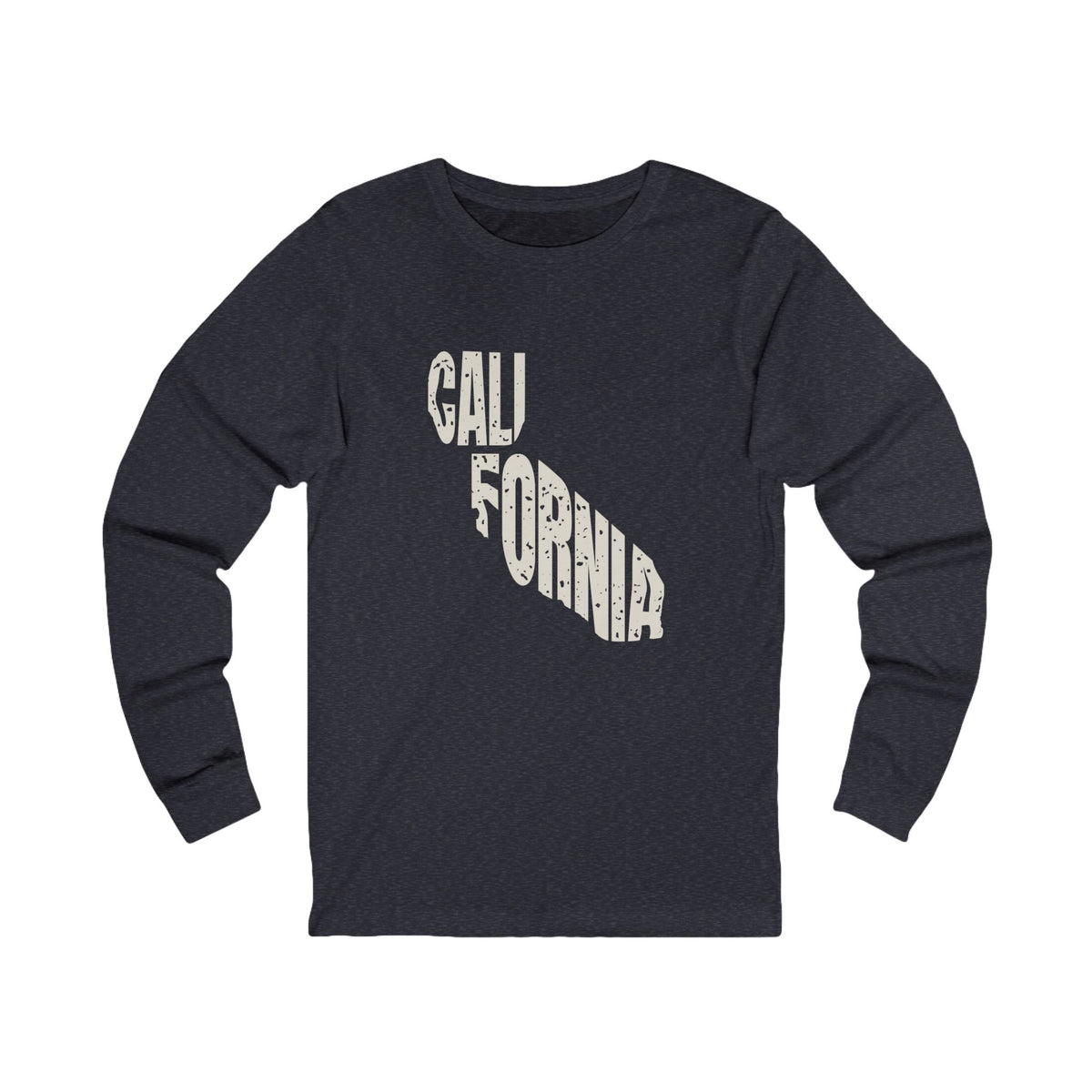 California Vintage Letters Map Long Sleeve Tee