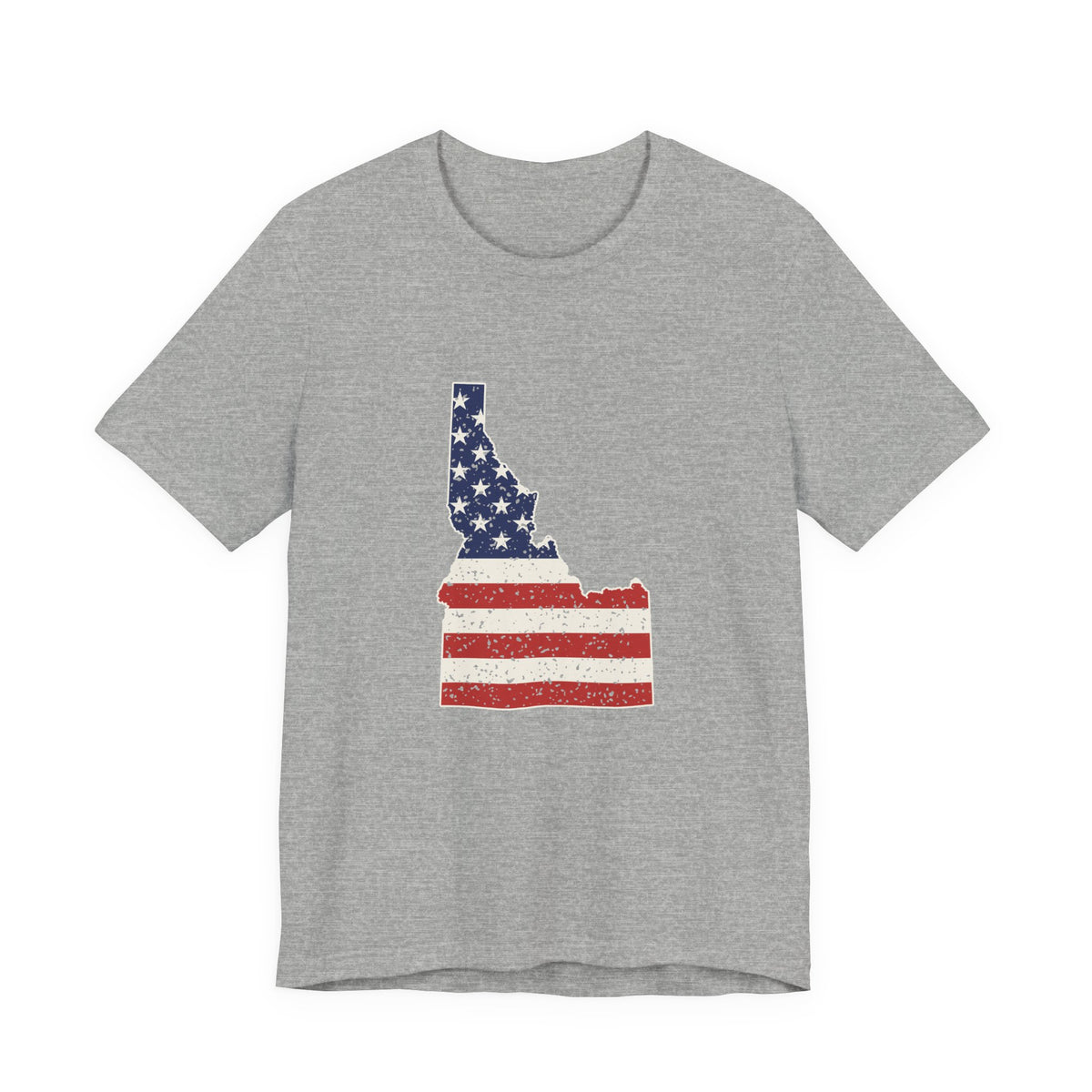 Idaho American Flag Map T-Shirt