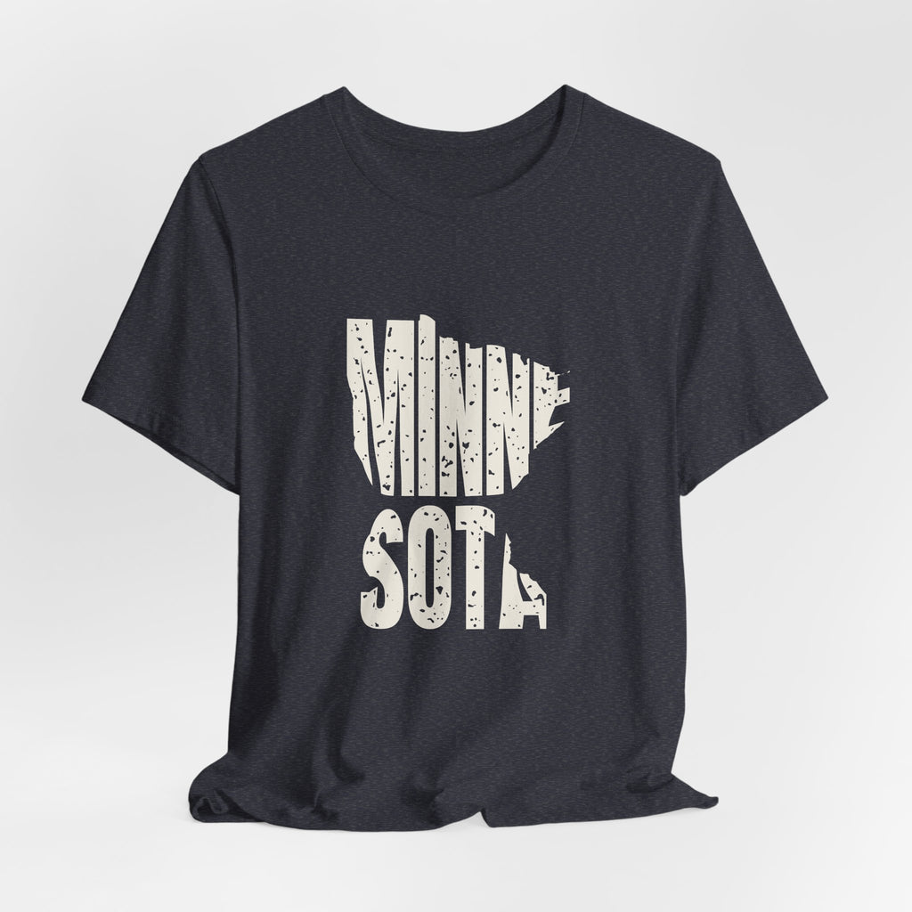 Minnesota Vintage Letters Map T-Shirt