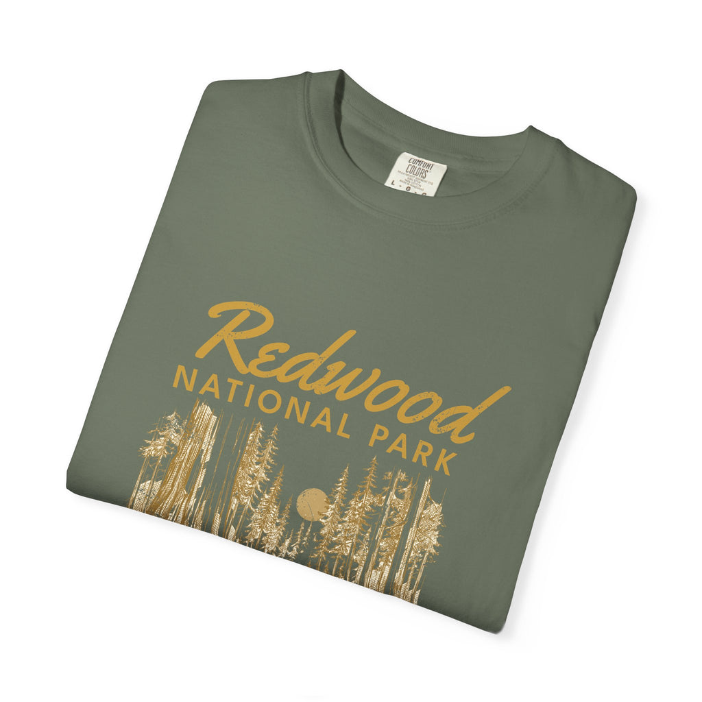 Redwood National Park Vintage Forest Sketch T-Shirt