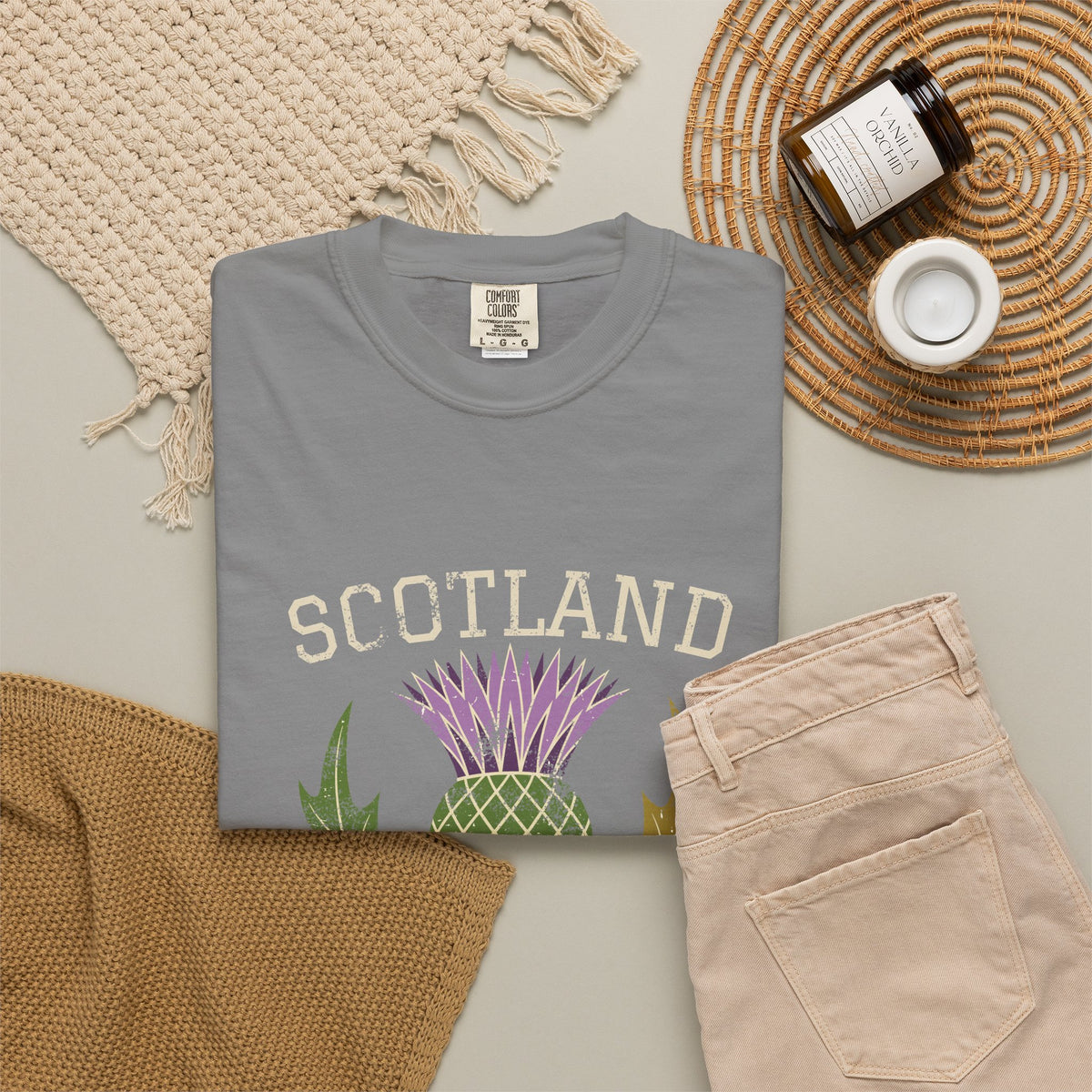 Scotland Thistle Vintage Emblem T-Shirt
