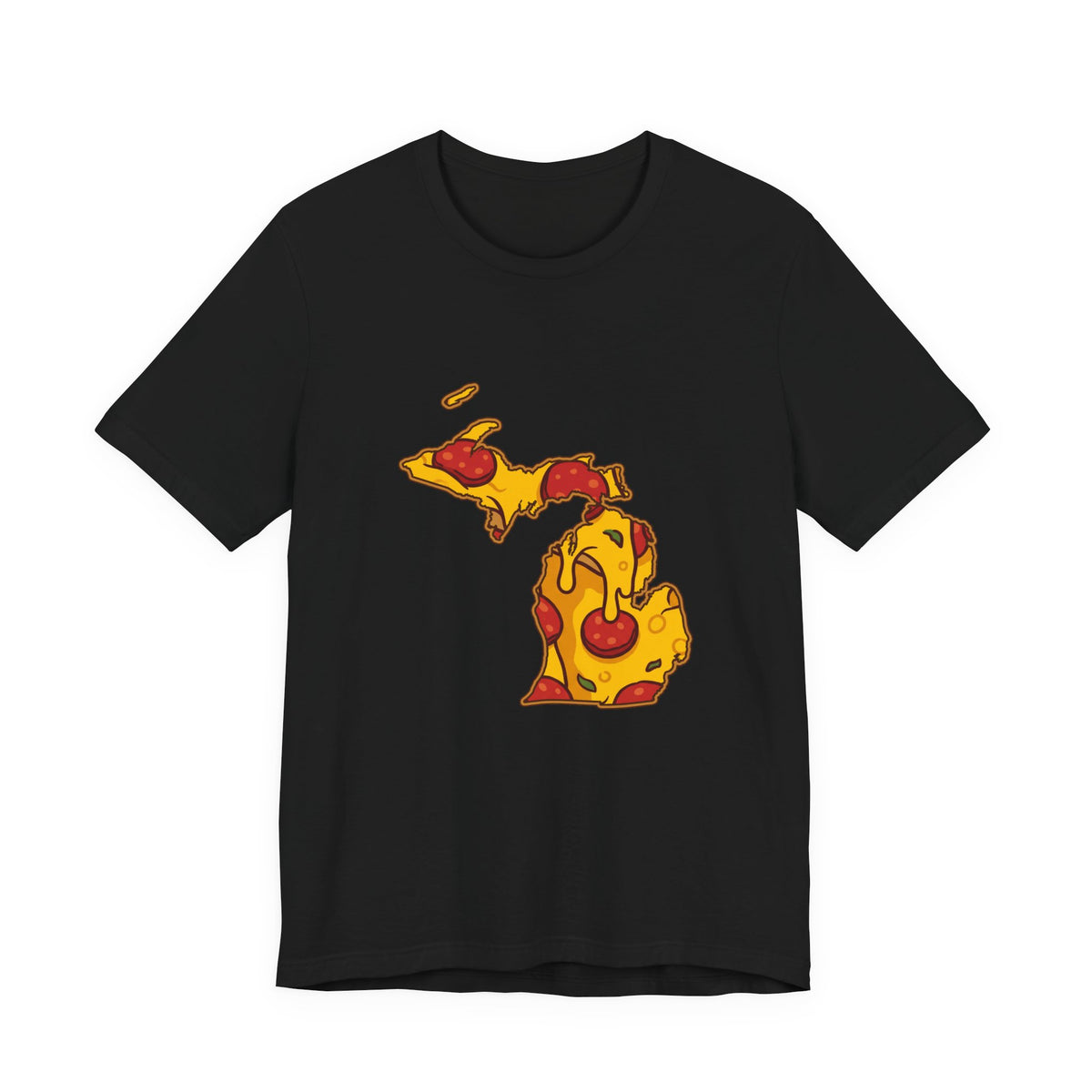 Michigan Pizza Map T-Shirt