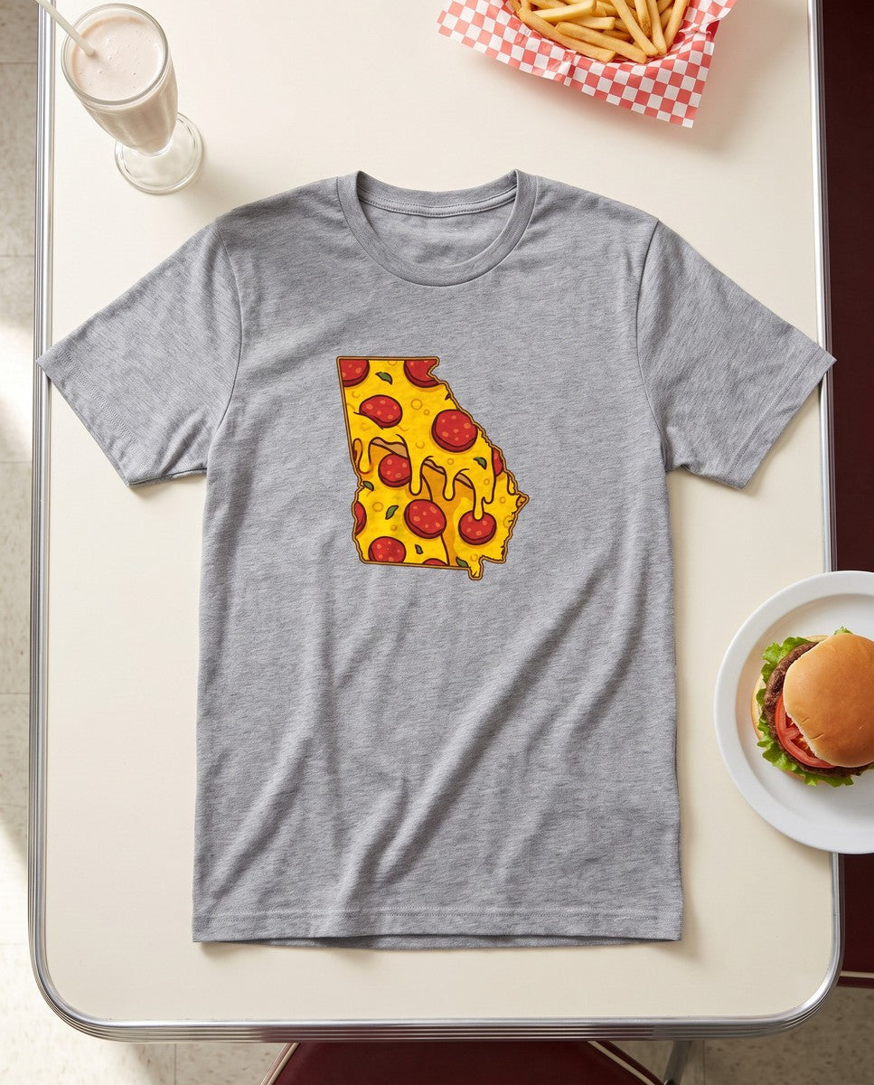 Georgia Pizza Map T-Shirt (photo)