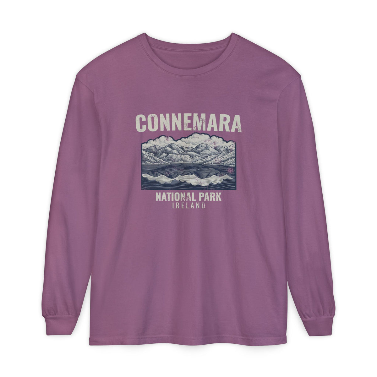Connemara National Park Ireland Mountain Lake Long Sleeve Tee