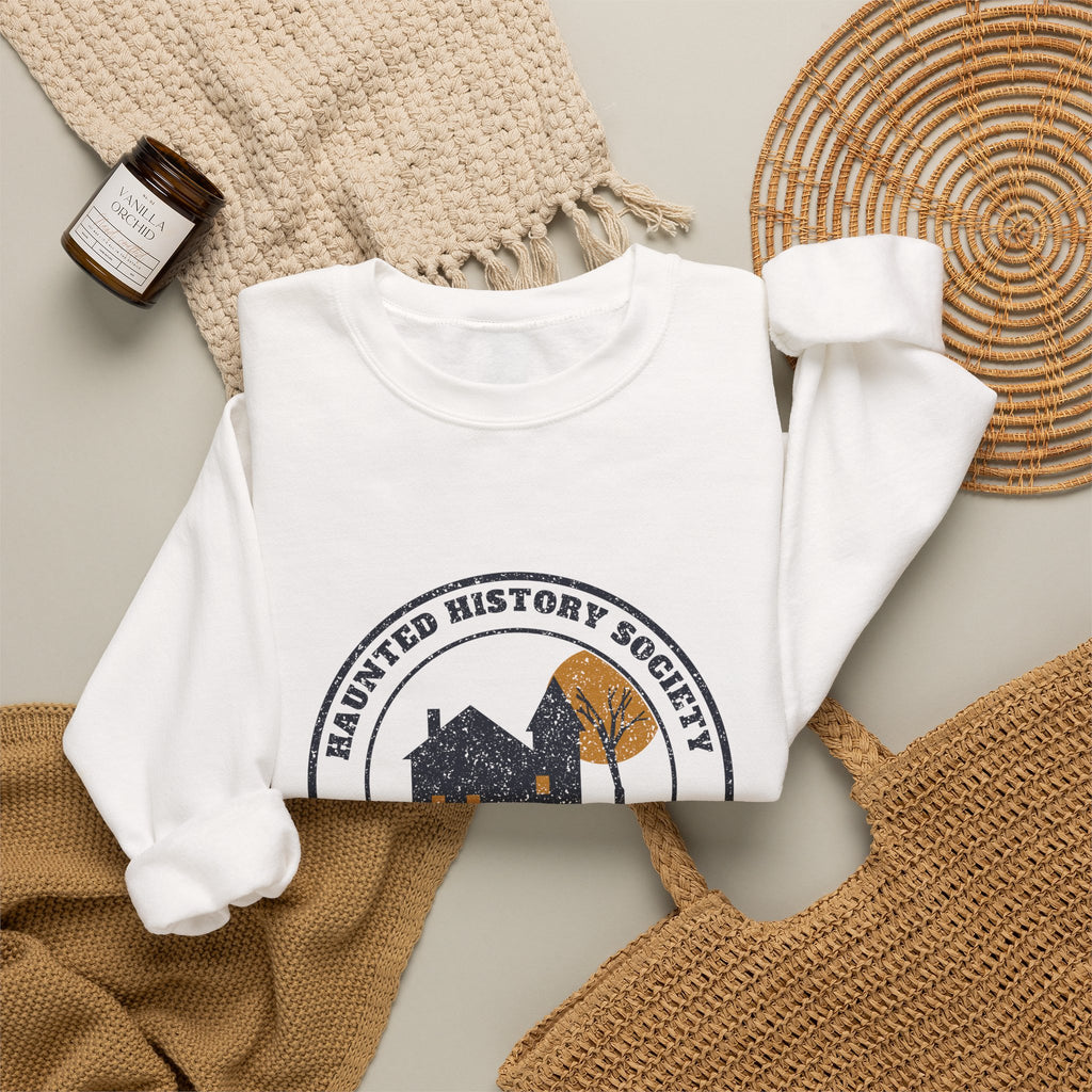 Salem Massachusetts Haunted History Society Seal Crewneck Sweatshirt