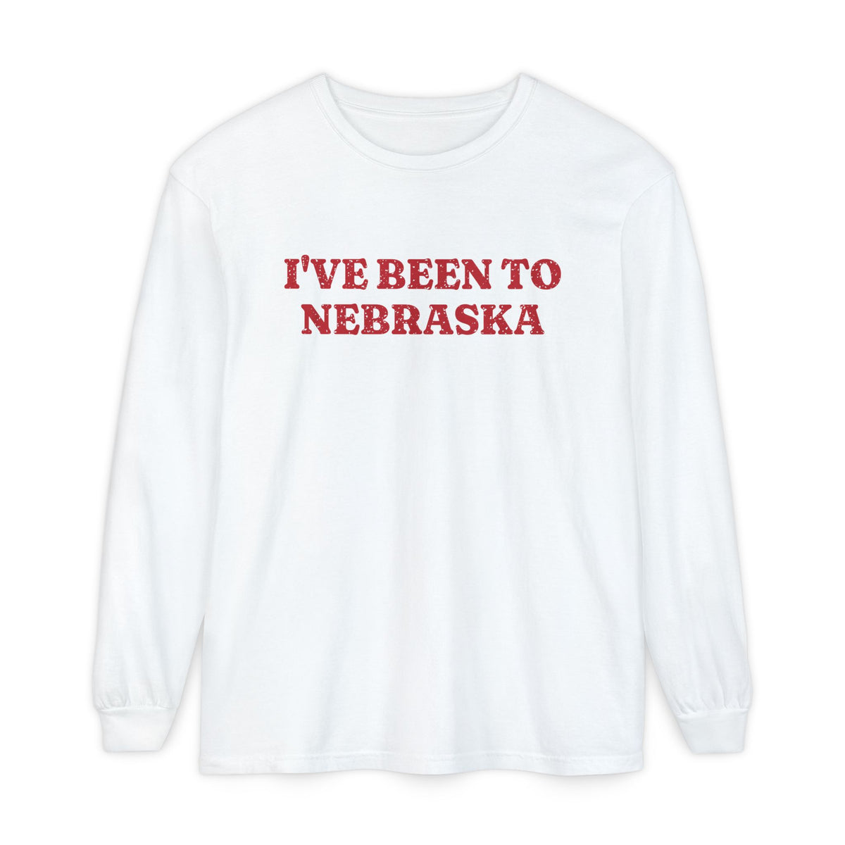 I've Been to Nebraska Vintage Travel Souvenir Long Sleeve Tee