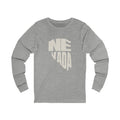 Nevada Vintage Letters Map Long Sleeve Tee