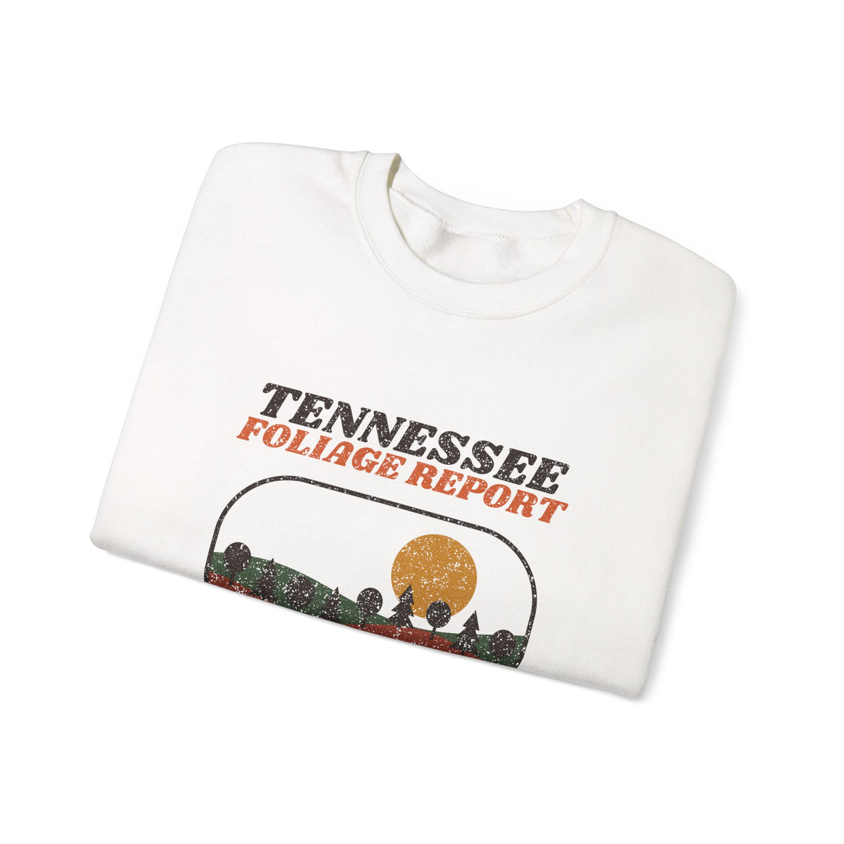 Tennessee Foliage Report Retro Landscape Crewneck Sweatshirt