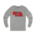 Nebraska Varsity Monogram Map Long Sleeve Tee