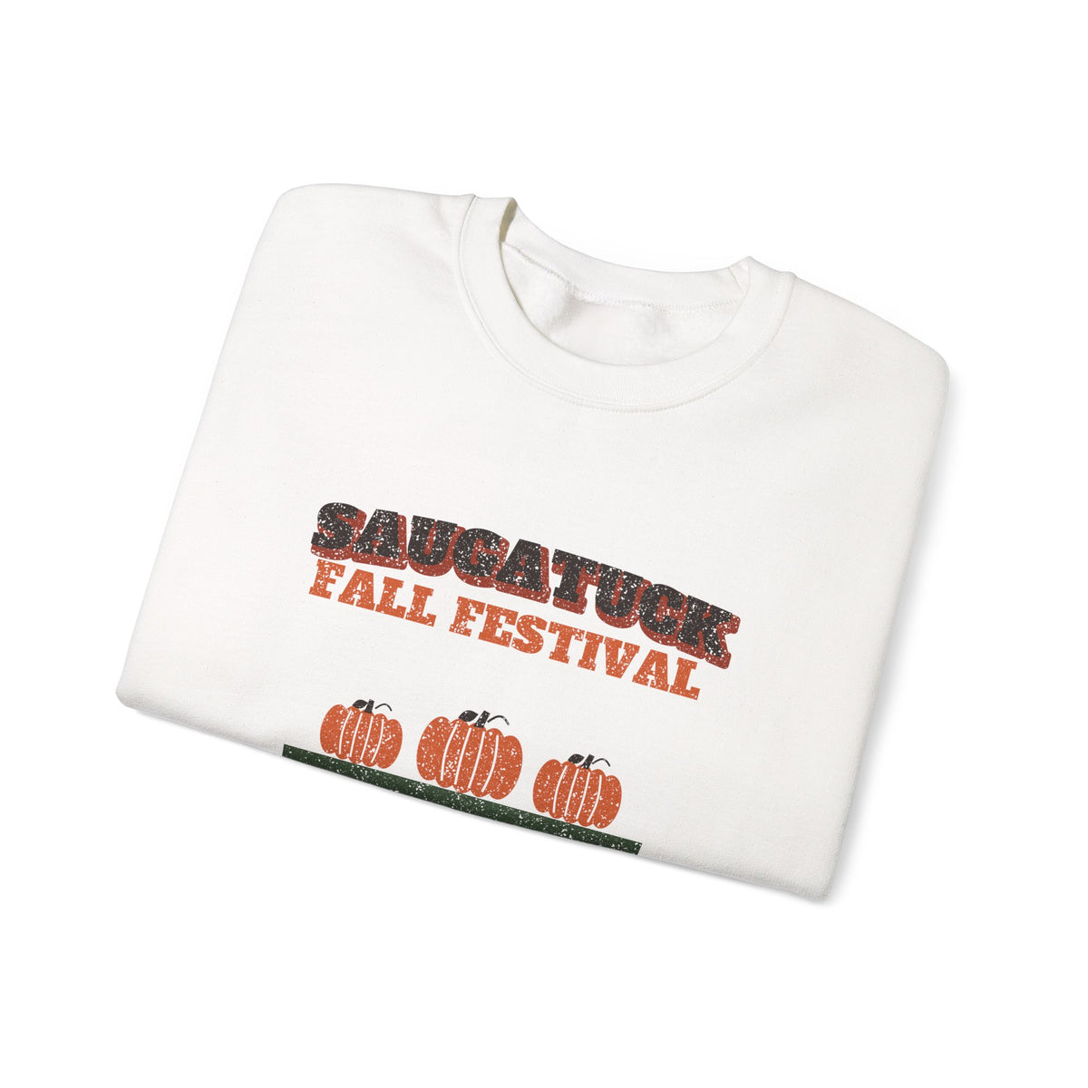 Saugatuck Michigan Fall Festival Hay Wagon Crewneck Sweatshirt