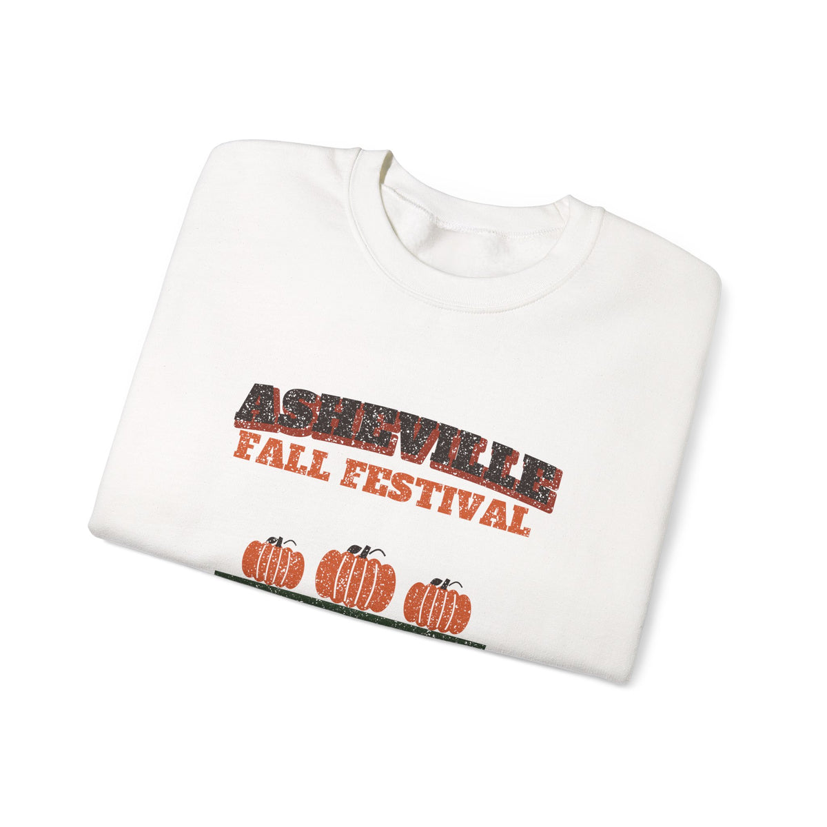 Asheville North Carolina Fall Festival Hay Wagon Crewneck Sweatshirt