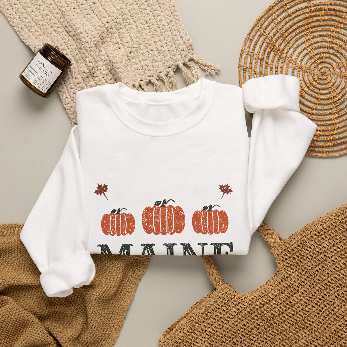 Maine Pumpkin Patch Co. Retro Crewneck Sweatshirt