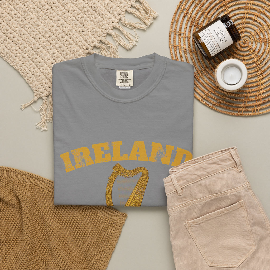 Ireland Vintage Celtic Harp Knotwork T-Shirt