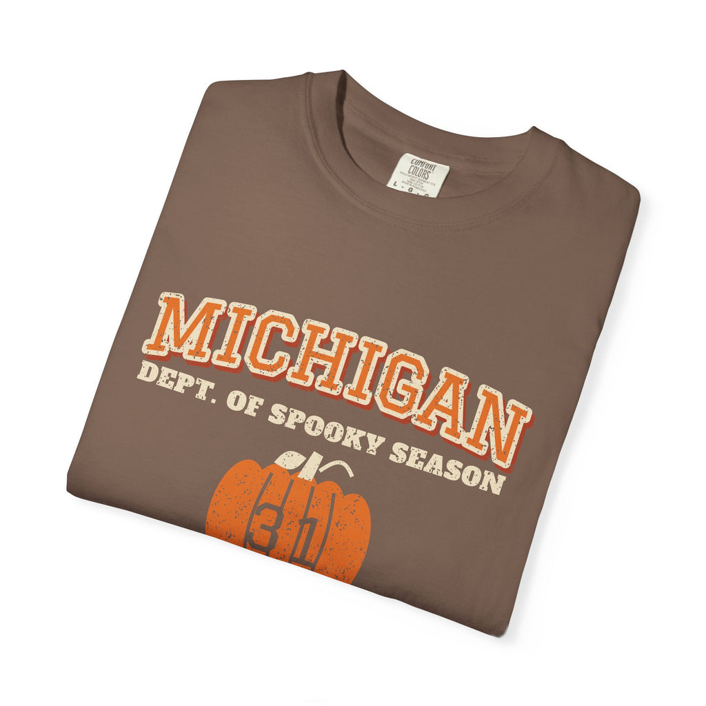 Michigan Dept. of Spooky Season Varsity T-Shirt