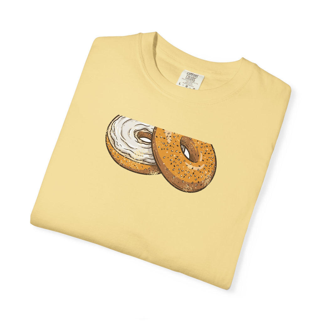 New York Everything Bagel Retro Food Illustration T-Shirt