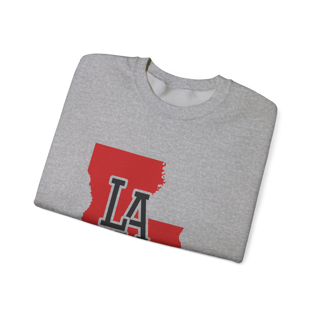 Louisiana Varsity Monogram Map Crewneck Sweatshirt