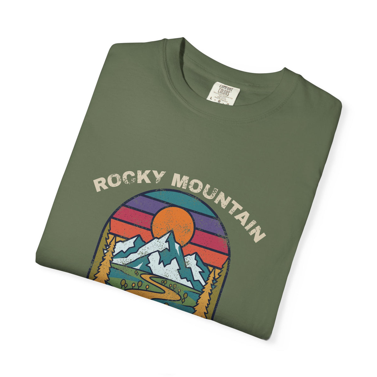 Rocky Mountain National Park Retro Sunset T-Shirt